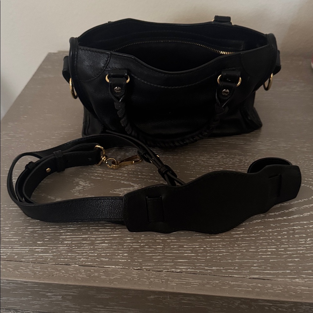 Balenciaga Black Satchel with Gold Accents - Picture 6 of 6